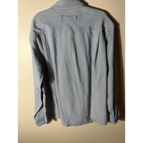 Duluth Trading Co Mens Button Down Woody Relaxed Fit Shirt Blue White XL NEW - Picture 10 of 12